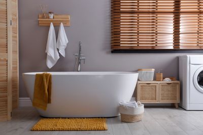 Refinished Bathtub in a Modern Bathroom